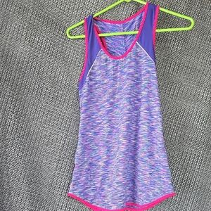 Tangerine Colorful Sleeveless Athletic Tank Top Size Small